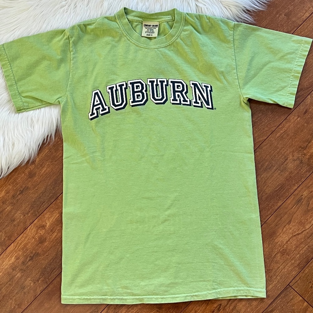 Auburn University Green T-Shirt-Comfort Colors